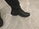 强人户外休闲运动皮鞋 3515备勤训练鞋 头层牛皮时尚通勤男鞋 黑色 44 实拍图