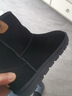 骆驼（CAMEL）男士高帮雪地靴加绒加厚秋冬保暖棉鞋 G13W223110 黑色 43  实拍图