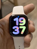 Apple/苹果 Watch S11 智能手表GPS款42毫米玫瑰金色铝金属表壳淡桃粉色运动型表带S/M MEUN4CH/B 实拍图