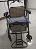 立道老人老年人推车可推可坐助力行走器可座手推车轻便可折叠老年代步 【免安装-加大加宽】双手刹带脚踏-折叠助行推车K6 实拍图