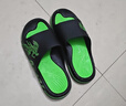 回力运动拖鞋男浴室内户外不易滑厚底凉拖鞋HL39391黑绿色43-44码 实拍图