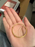爱恋（AILEND）宝宝镯黄金手镯活口推拉999足金婴儿金手镯儿童满月生日周岁礼物 约6g（克重多退少补） 实拍图