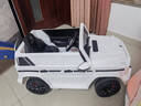福儿宝奔驰授权大G儿童电动车玩具车可坐人四轮带遥控越野小孩宝宝送礼 四驱白+减震器+后备箱+皮座+软胎 实拍图