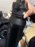 恩尔美（nRMEi）保温保冷杯大容量男士款316不锈钢学生户外骑行便携运动水壶杯子 黑色1000ml【抗菌316/保温保冷】 实拍图