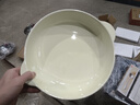 京东京造 碗 汤面碗陶瓷沙拉碗家用特大号超大容量 12英寸双耳碗米白色*1 实拍图
