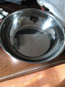 【不锈钢】和面盆厨房烘焙家用火锅盆洗菜打蛋汤锅盆醒面盆料理盆 32cm【热卖款】不锈钢 和面盆 实拍图