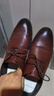 卡帝乐鳄鱼（CARTELO）软牛皮男士皮鞋商务正装鞋男内增高男鞋加绒皮鞋男9585 棕色 41 实拍图