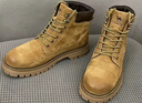 骆驼（CAMEL）【王俊凯同款】加绒马丁靴男鞋秋冬新款大黄靴女户外工装登山靴子 GE122W7757T 金黄色（男款） 41 实拍图