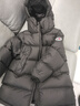 保姆鹅  【风墙】儿童羽绒服宝宝中长款护脸加厚外套保暖童装[NG2664] 炭黑 110 实拍图