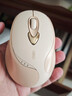 英菲克（INPHIC）M8无线鼠标充电女生办公静音便携人体工学适用于惠普华硕华为笔记本电脑无限轻音 【新升级电量可视版+低噪音】女生专用鼠标 奶茶色 实拍图