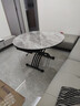 欧乐派 OLPAI可移动升降茶几餐桌两用二合一体式可折叠客厅多功能公寓岩板玻璃 1.2米【加抽屉】意大利灰/玻晶 实拍图