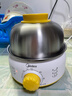 美的（Midea）【政府补贴】煮蛋器 蒸蛋器 单层7颗蛋 家用自动断电迷你鸡蛋羹神器防干烧不锈钢便携式MZ-ZDE1601 实拍图