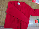 优衣库童装女童souffle yarn舒芙蕾开衫长袖毛衣外套新款478173 15 珊瑚红色 150 实拍图