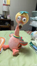 JOLLYBABY复读鸭音乐玩偶0-1岁宝宝学说话玩具扭脖子恐龙小黄鸭安抚公仔 扭脖子会跳舞能说话玩具【火烈鸟 实拍图