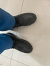 星头啄木鸟100%全牛皮星头啄木鸟棉鞋男2025冬季新款羊毛加绒加厚保暖雪地靴 SF9199黑色棉鞋 45 实拍图