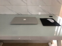 椰果 电脑桌台式现代简约钢化玻璃家用办公台写字学习桌 白玻璃白架 1.2m标准电脑桌 实拍图