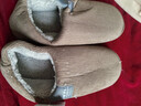 回力纯色全包棉鞋情侣室内外防滑保暖棉拖鞋HLX0233棕色42-43码 实拍图