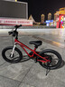 优贝（RoyalBaby）儿童自行车男女镁合金单车 月亮系列4-7岁 宇航员16寸 红色 实拍图