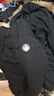 京东京造【进口极寒95鹅绒服】羽绒服男外套女冬季新款中长款 曜石黑 XL 实拍图