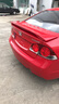 申十央06-14八代思域九代思域尾翼改装思铭尾翼定风翼免打孔夹式 思域/思铭夹式--拉力红 实拍图