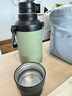 小米大肚保温杯 户外保温水壶 双饮保冷杯  316L便携水杯 橄榄绿 1L 实拍图
