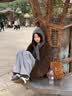 南木熊帽子韩系ins帽子围巾一体保暖针织帽女冬季护耳巴拉克拉法毛线帽 灰色 实拍图