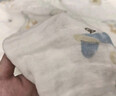 嫚熙（EMXEE）婴儿浴巾 新生儿纱布超柔棉四季洗澡斗篷浴袍 气球岛105*105cm 实拍图