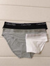 Calvin Klein内衣女士三条装经典提花腰边ck舒适棉质微弹性感比基尼三角内裤女 MP1-太空黑/椰青灰/月光白 3条 XS 实拍图