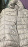 鸭鸭（YAYA）佟丽娅同款轻薄羽绒服女新款秋冬季休闲短款连帽保暖轻便韩版外套 米白色 XL 实拍图