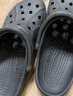 CROCS卡骆驰洞洞鞋贝雅男鞋女鞋轻便耐磨一脚蹬拖鞋休闲鞋|10126 黑色-001 39 (240mm) 实拍图