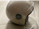 堡护头盔3C认证男女士高清防雾镜片成人电瓶车摩托车保暖全盔四季通用冬季防寒头盔301月光杏 实拍图
