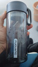 富光夏季女运动水杯儿童便携杯男夏天塑料杯随手杯子 灰黑色 550ml 实拍图