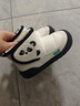 牧童宝宝雪地靴25冬季男女童棉鞋原创熊猫加厚面包靴婴儿鞋 熊猫黑25 实拍图