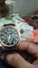正品男士手表高档休闲石英表简约气质男表皮带高颜值罗马时尚腕表 黑色运动款 实拍图