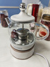 膳魔师（THERMOS） 迷你养生壶办公室煮茶器电水壶恒温电热水壶玻璃花茶壶养生杯 礼物 七夕情人节礼物 EHA-1602E-G(本白色） 0.55L 实拍图