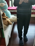 李宁加绒运动裤男秋冬季加厚保暖裤子男款直筒宽松卫裤棉裤男士休闲裤 【加绒】黑色-直筒拉链口袋 L /175（130-139斤） 实拍图