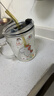 舒齐儿童牛奶杯带刻度硅胶吸管玻璃水杯宝宝冲泡奶粉杯带把手独角兽款 实拍图