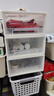 抽屉式桌面收纳盒无印良品同款衣柜置物衣物内衣文具玩具收纳箱 透白色 【单只装】5L 实拍图