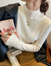 浪莎针织打底衫女25秋冬新品半高领加厚小香风内搭毛衣保暖打底上衣 实拍图