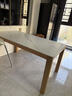 源氏木语实木岩板餐桌小户型餐厅饭桌北欧简约山毛榉桌子1.6m鱼肚白京享家 实拍图