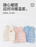 贝瑞加（Babyprints）宝宝马甲秋冬中小童保暖护肚背心幼儿园百搭马夹舒适坎肩 蓝110 实拍图