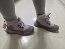 巴布豆童鞋冬季加绒保暖儿童雪地靴女童休闲靴子116545069浅粉紫/沙紫38 实拍图