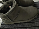 京东京造【纯羊毛】雪地靴男冬季羊皮毛一体加厚加绒保暖短筒男靴灰色39 实拍图