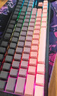 狼蛛（AULA）F87ProV2客制化无线机械键盘电竞游戏专用  蓝牙/2.4G/有线三模连接全键热插拔gasket结构办公键盘 F87 Pro月影粉霞 8000mAh 灰木轴V4 实拍图