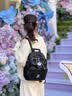 古梵缇（GUFANTI）双肩包女旅游 时尚百搭大容量软皮旅行背包七夕情人节礼物送女友 黑色+限定精美礼盒包装 实拍图