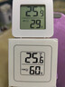 温湿度计婴儿房室内家用车内电子温湿度计迷你便携高精度传感器可壁挂 智能温湿度计-白色小巧*1 实拍图