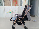 豪威 婴儿推车可坐可躺双向超轻便折叠伞车宝宝0-3岁手推车小孩儿童车 亚麻灰+奢华款+橡胶轮+全功能 实拍图
