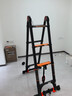 巴芬伸缩梯多功能梯子家用梯人字梯加厚铝合金工程梯升降直梯折叠楼梯 多功能1.7米【拱桥防晃+防滑】 实拍图