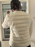 雪中飞羽绒内胆女轻薄羽绒服女短款新款冬季内搭修身时尚羽绒服外 米白 M (160) 实拍图