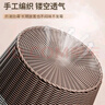 【星优同厂】仿藤编脏衣篓卫生间放衣服神器家用娃娃收纳桶洗衣篮 高45cm 灰棕黄 实拍图